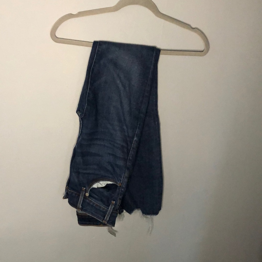 Abercrombie frayed ankle flare